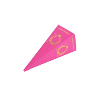 15X4 Fuşya Altın Yaldızlı Külah