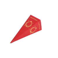 15X4 Kırmızı Altın Yaldızlı Külah