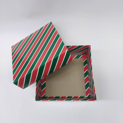 20x20x10 Komple Yılbaşı Desenli Kutu