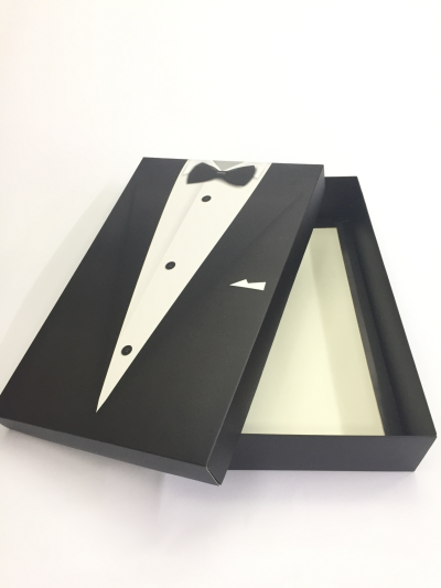 33x26x8 Siyah Damat Figürlü Komple Kutu