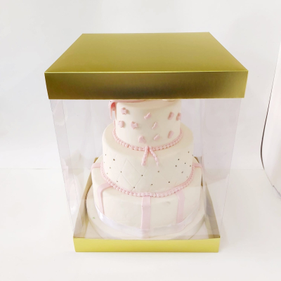 35x35x45 Altın Pasta Kutusu